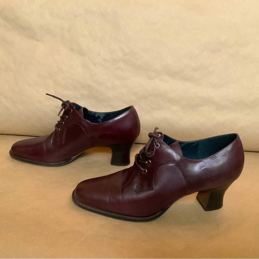 Elegant Burgundy Cordovan Leather Women's Shoes